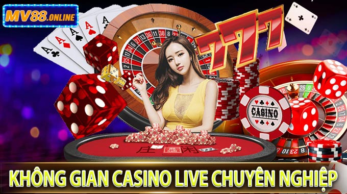 Không Gian Casino Live Chuyên Nghiệp
